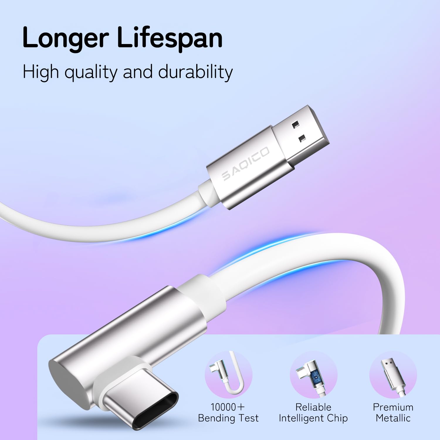 Saqico 16FT Quest Link Cable for Oculus/Quest 3/Meta Quest 3S